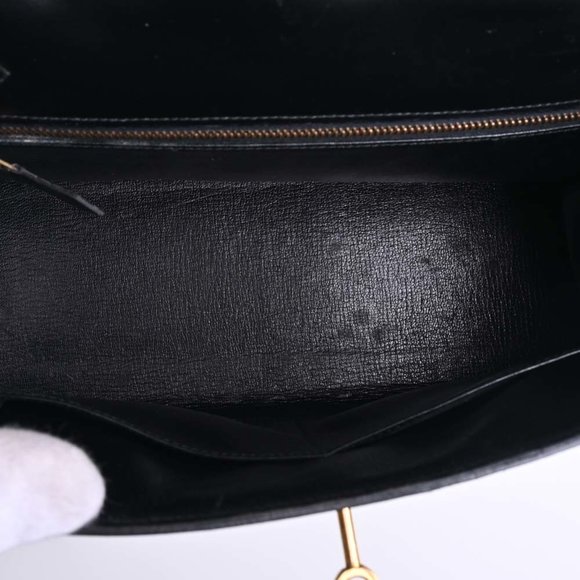 HERMES Box Calf Kelly 28 Handbag Black Ladies - Picture 6 of 10